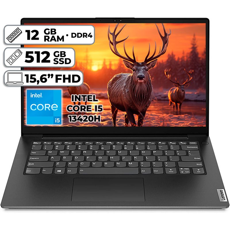 LENOVO - PORTÁTIL LENOVO V15 G4 INTEL CORE I5-13420H 12GB DDR4 512GB SSD 156 FHD