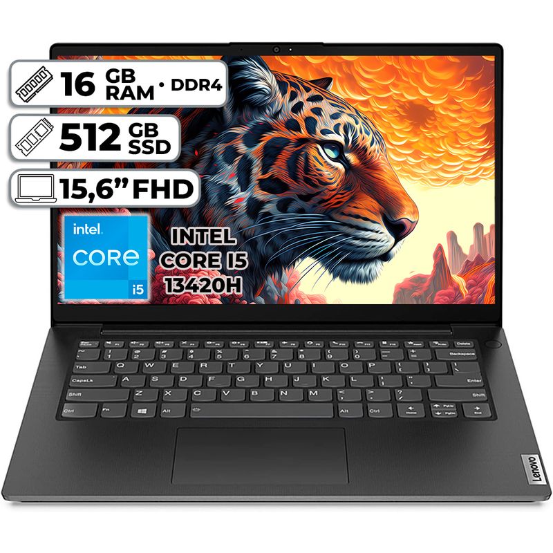 LENOVO - PORTÁTIL LENOVO V15 G4 INTEL CORE I5-13420H 16GB DDR4 512GB SSD 156 FHD