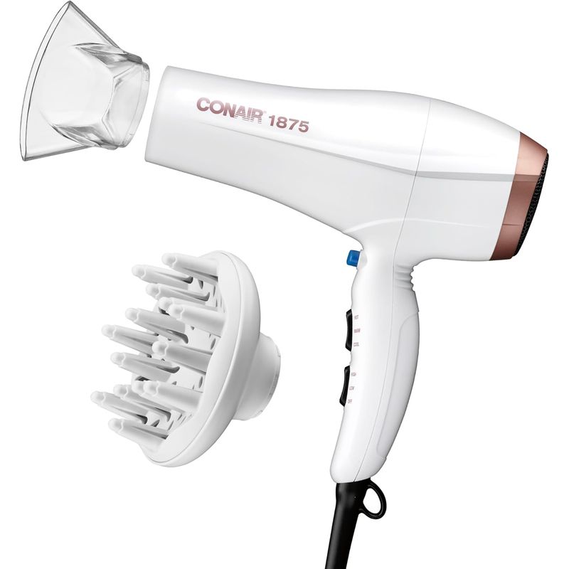 CONAIR - Secador de pelo Conair Doble Cerámica con Difusor y Iónico
