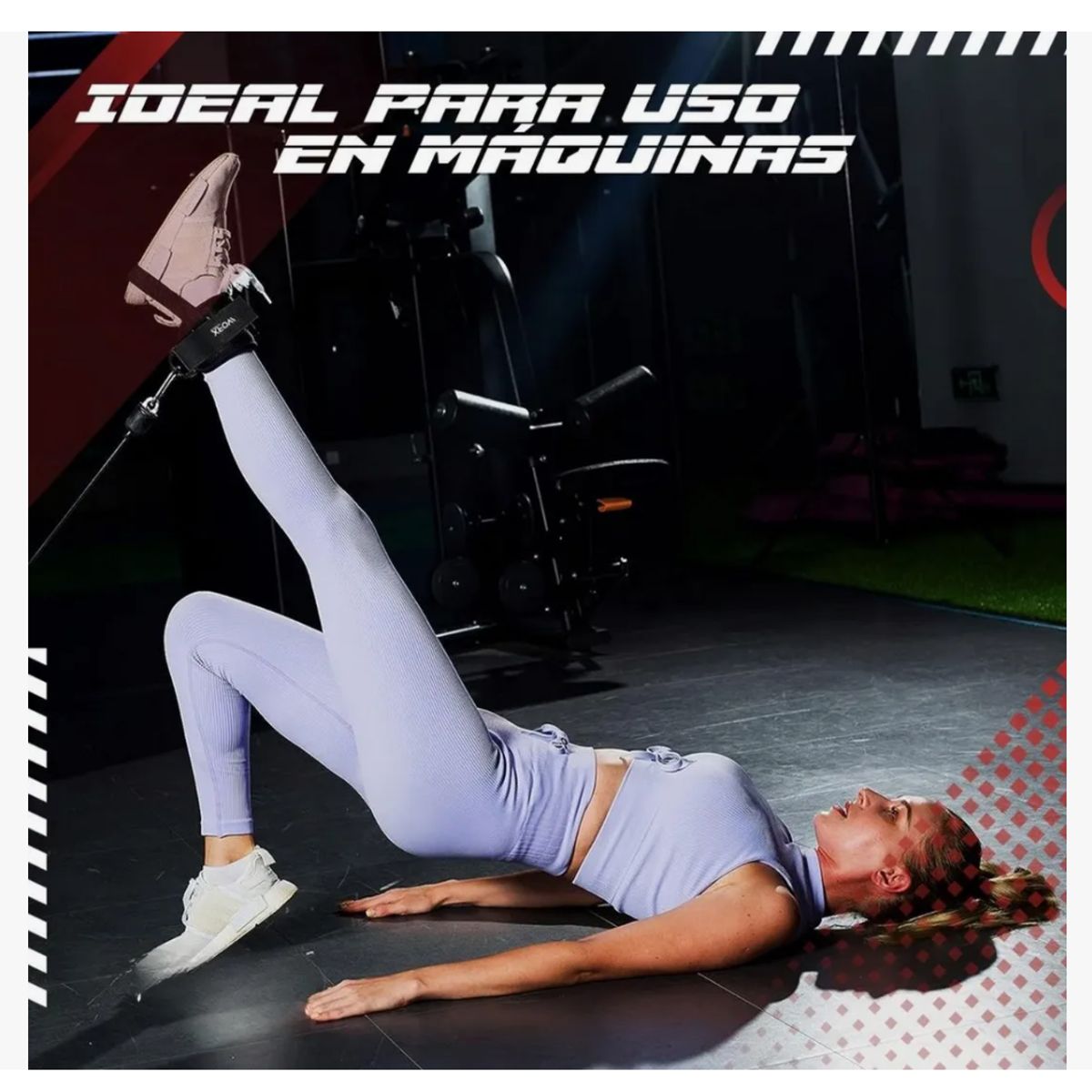 GENERICO - Grillete Gym Correa Tobilleras Para Máquinas Gimnasio