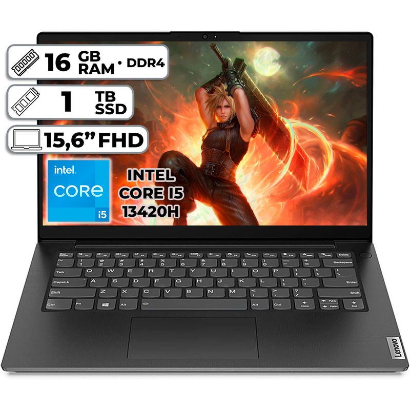 LENOVO - PORTÁTIL LENOVO V15 G4 INTEL CORE I5-13420H 16GB RAM 1TB SSD 14 FHD