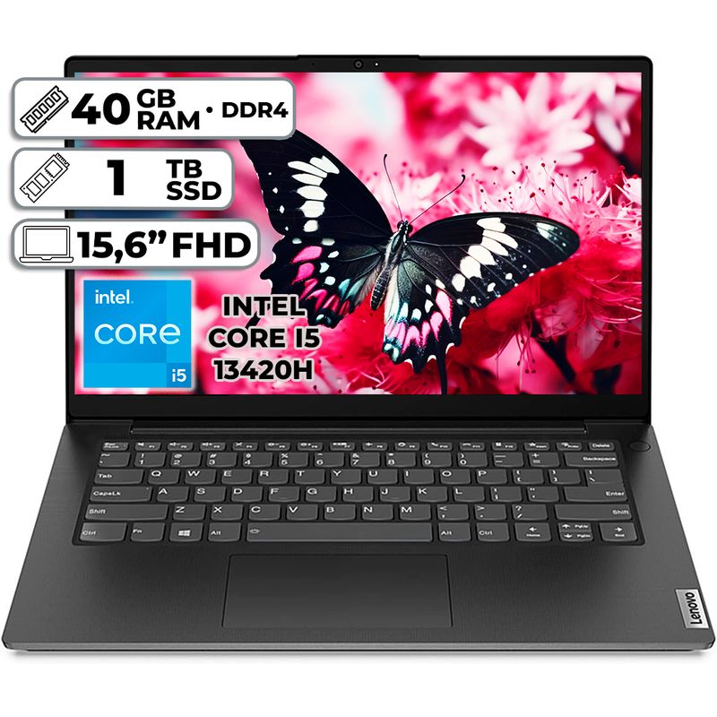 LENOVO - PORTÁTIL LENOVO V15 G4 INTEL CORE I5-13420H 40GB DDR4 1TB SSD 156 FHD