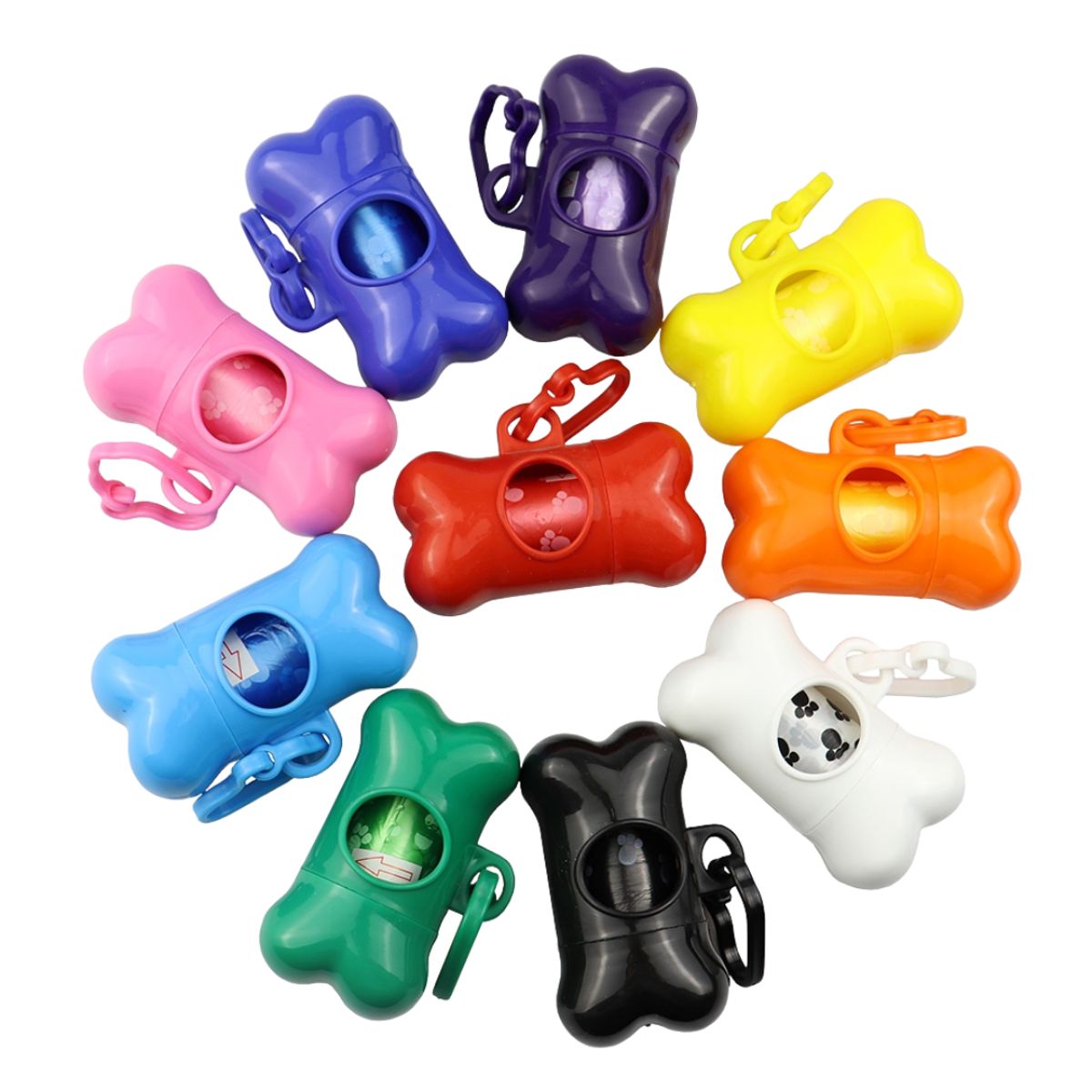 GENERICO - Dispensador 3d Hueso Perro Gato Mascotas Porta Bolsas Heces