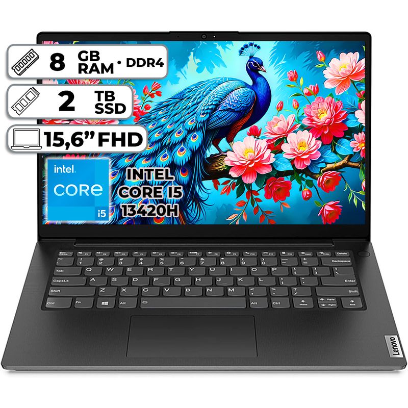 LENOVO - PORTÁTIL LENOVO V15 G4 INTEL CORE I5-13420H 8GB DDR4 2TB SSD 156 FHD