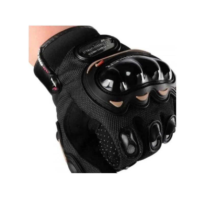 GENERICO - Guantes Moto Ciclista Con Proteccion En Nudillos Y En Palmas