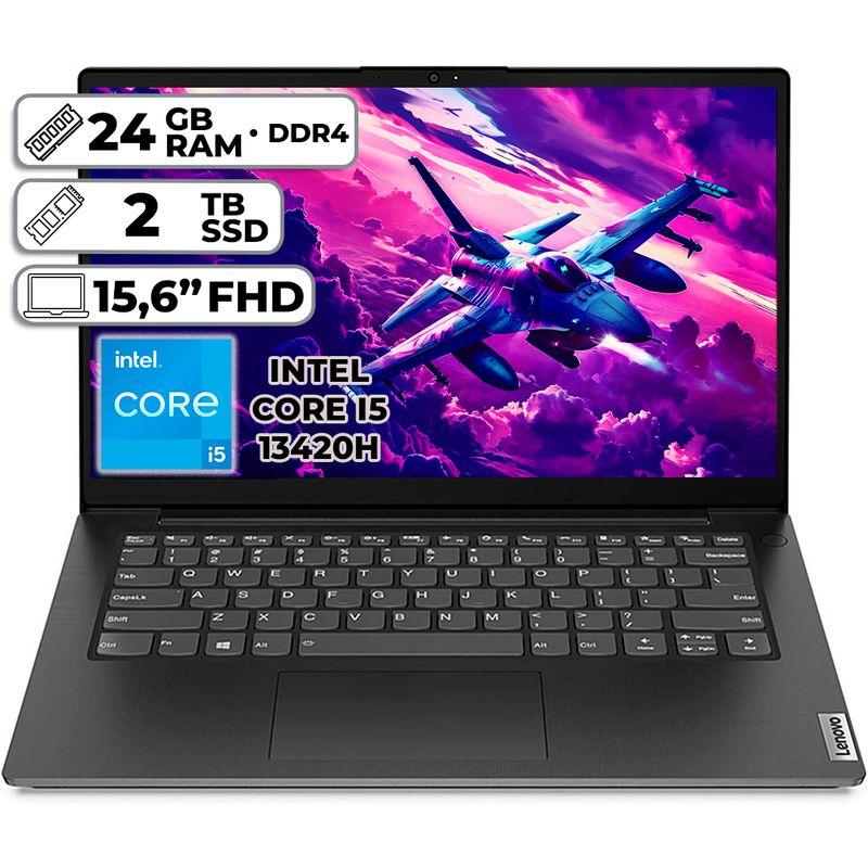 LENOVO - PORTÁTIL LENOVO V15 G4 INTEL CORE I5-13420H 24GB DDR4 2TB SSD 156 FHD