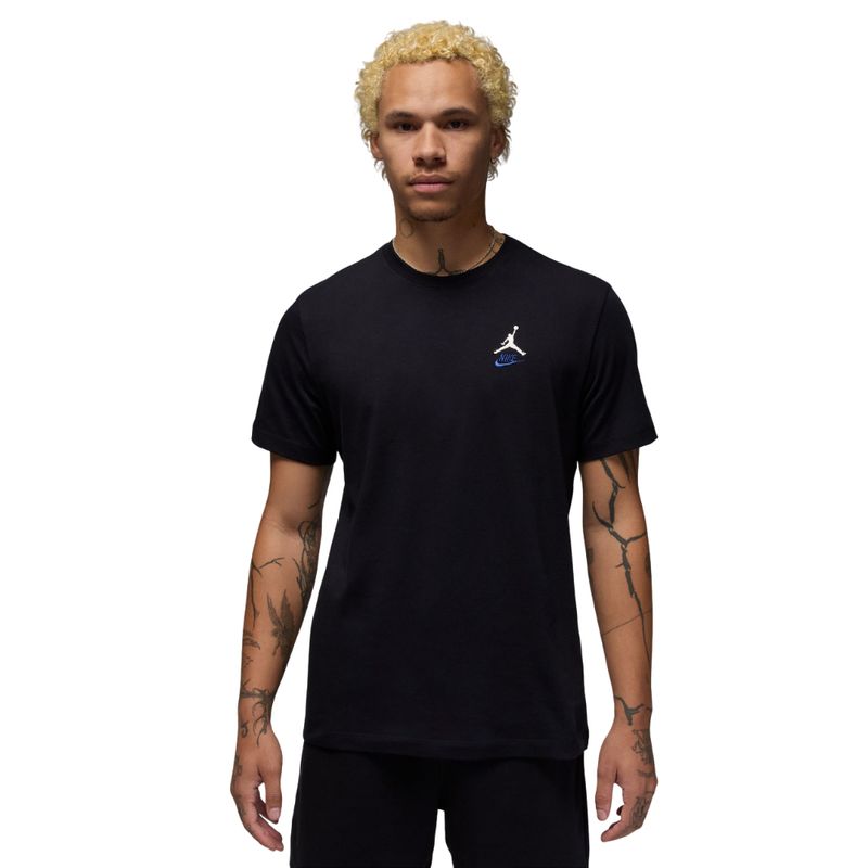 NIKE - Camiseta Nike M J Brand Rare Aj3 Ss Crew Hombre -Negro
