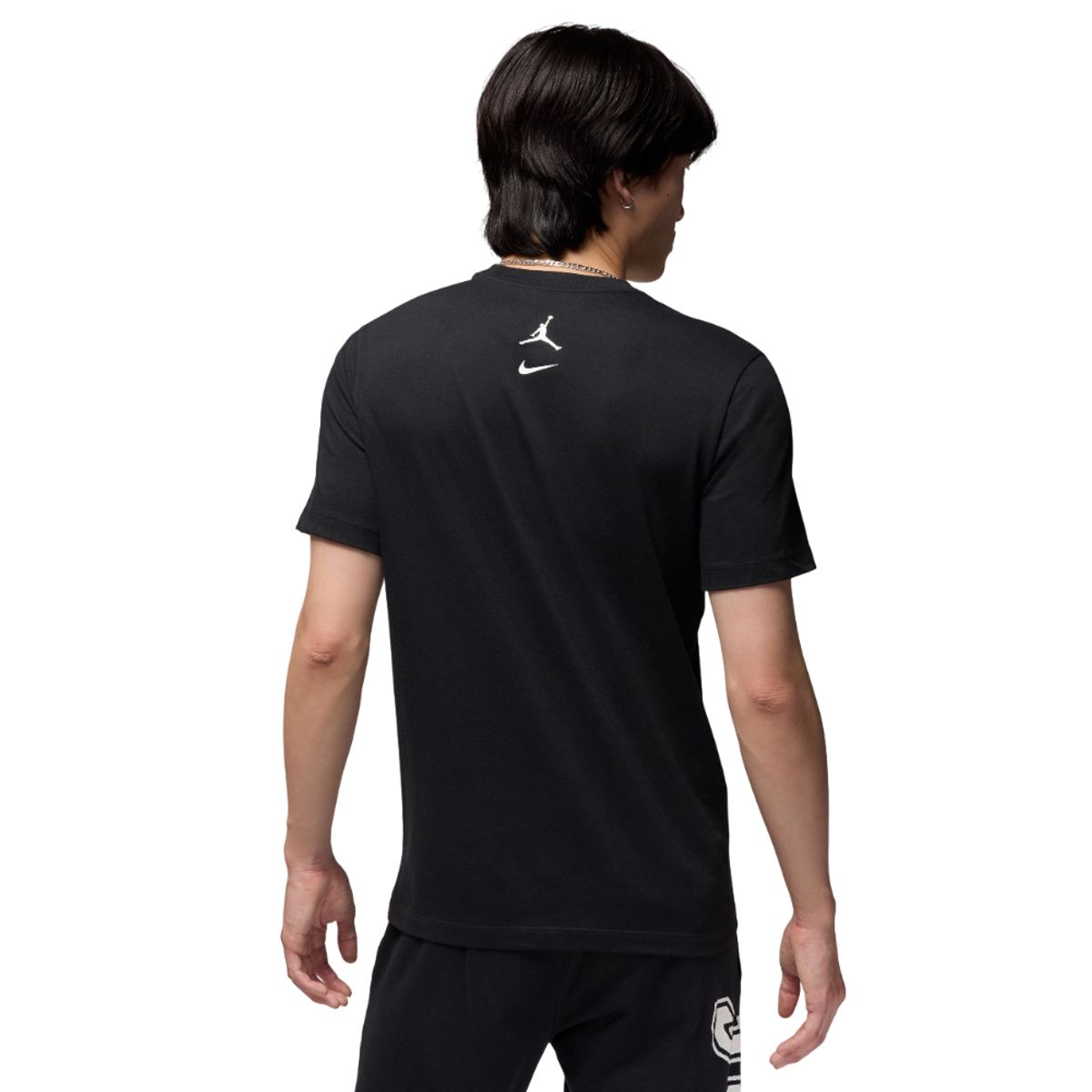 NIKE - Camiseta Nike M J Mvp Wm Ss Crew Hombre -Negro