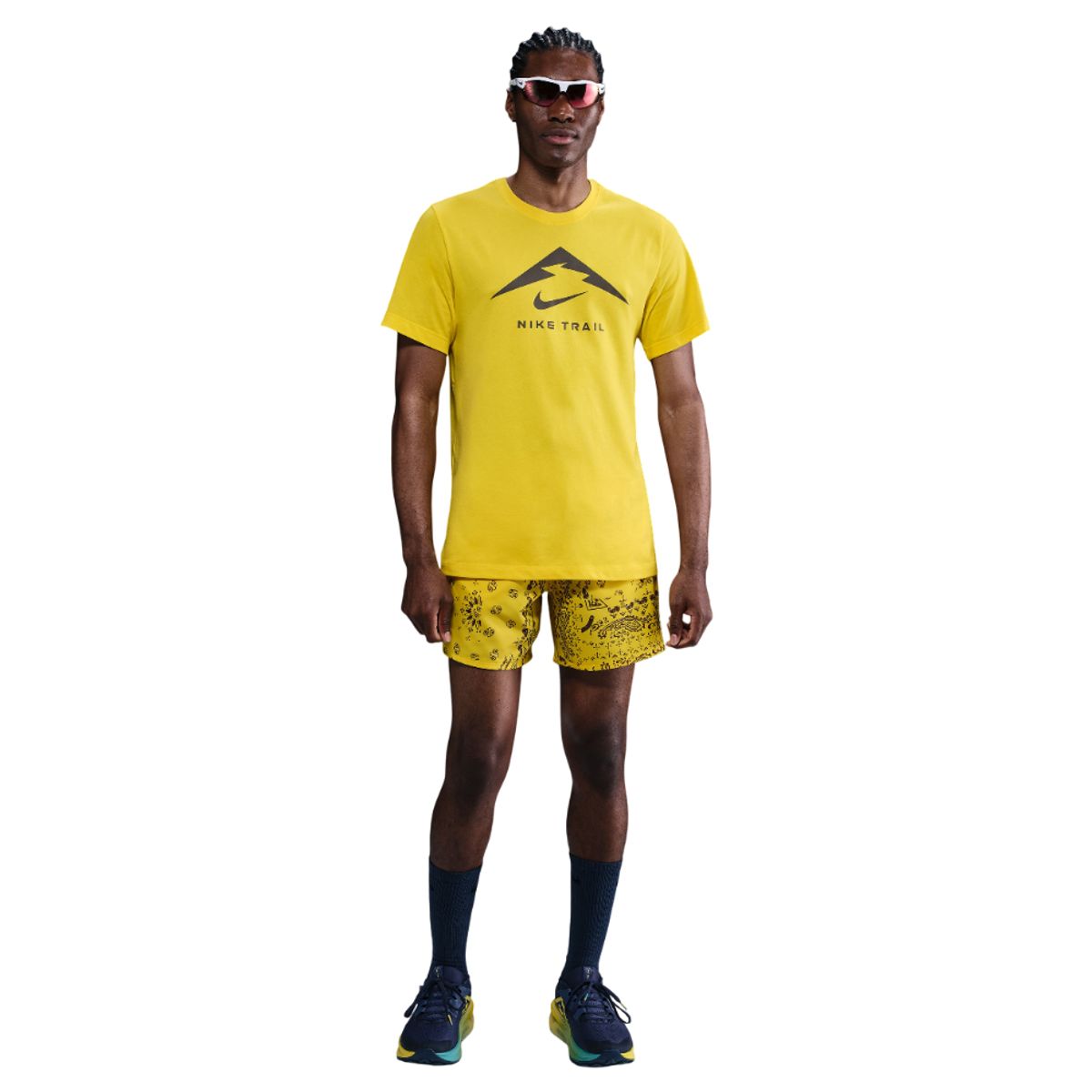 NIKE - Camiseta Nike Dri Fit Tee Trail Hombre-Amarillo