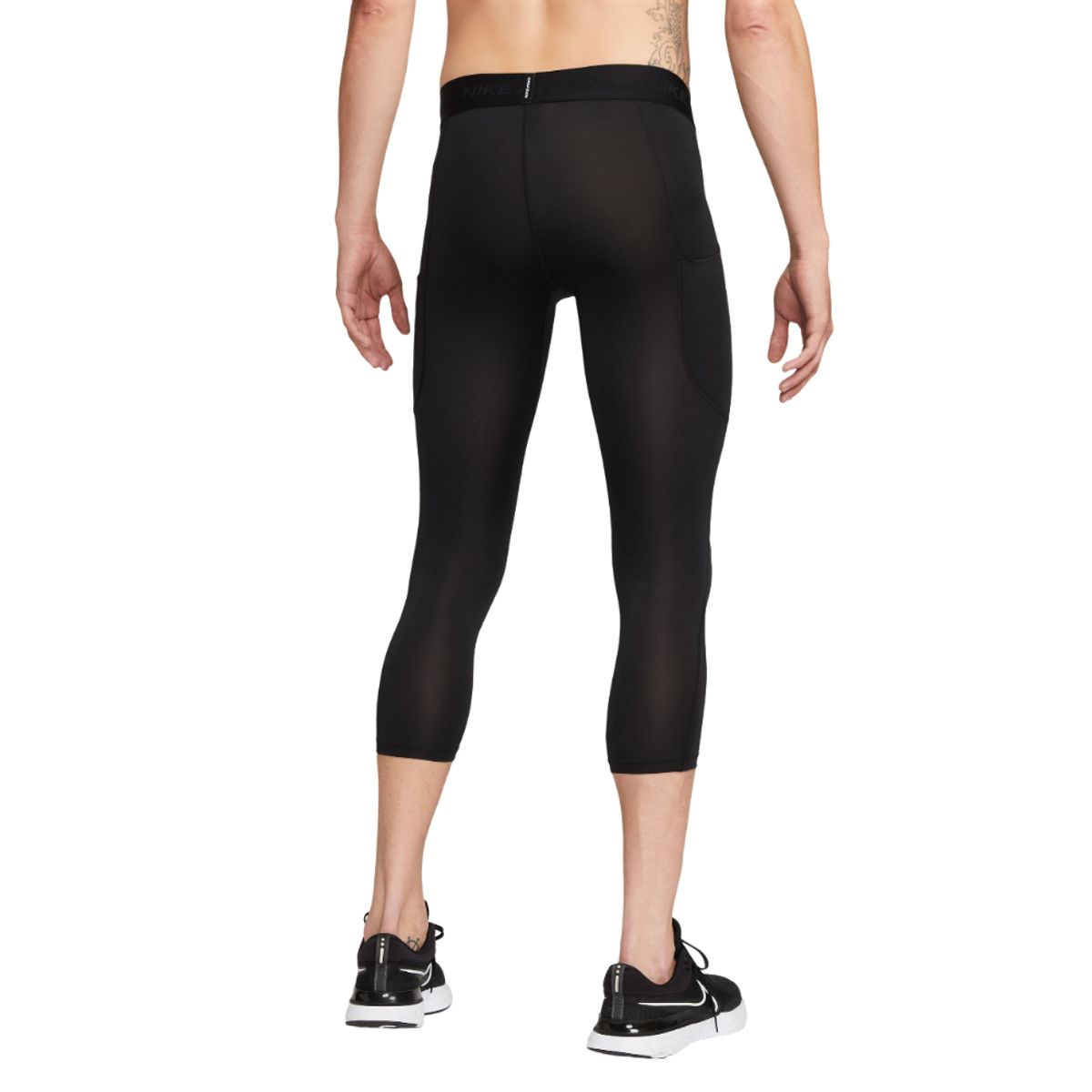 NIKE - Lycra Corta Nike M Np Df 3Qt Tight Hombre -Negro