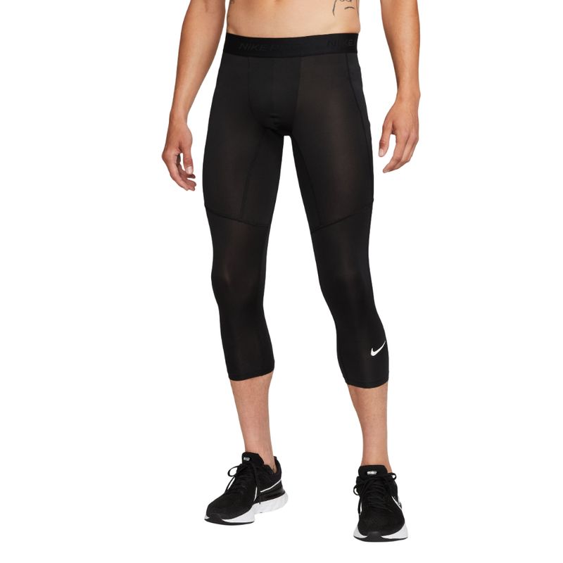 NIKE - Lycra Corta Nike M Np Df 3Qt Tight Hombre -Negro