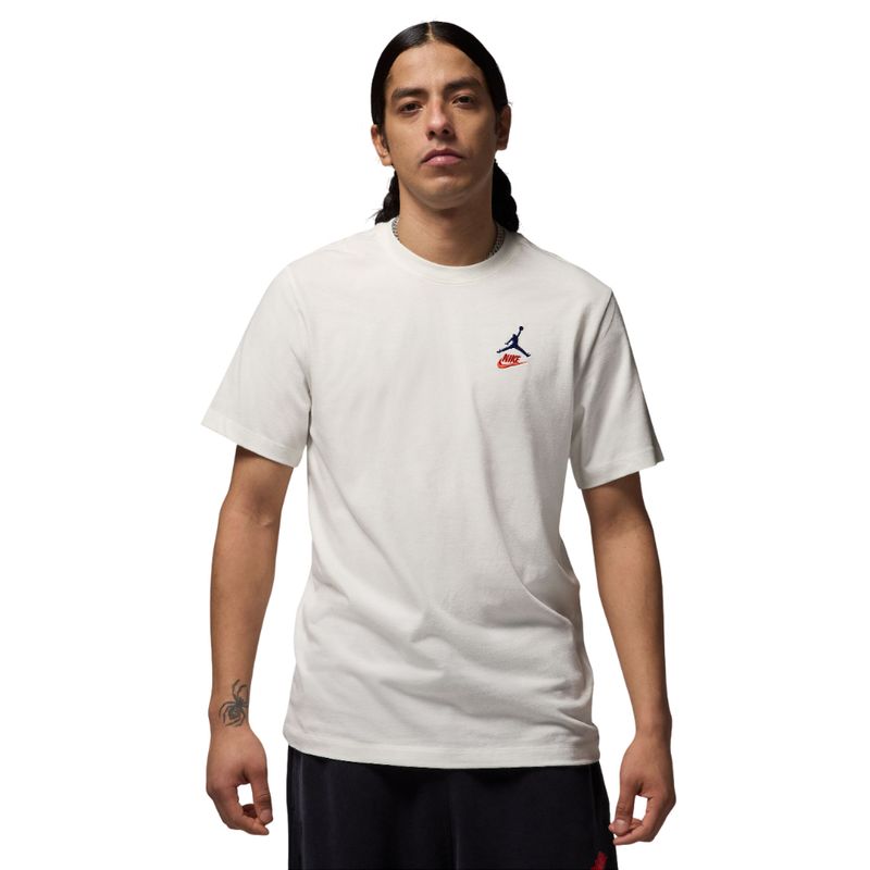 NIKE - Camiseta Nike M J Brand Rare Aj3 Ss Crew Hombre -Blanco