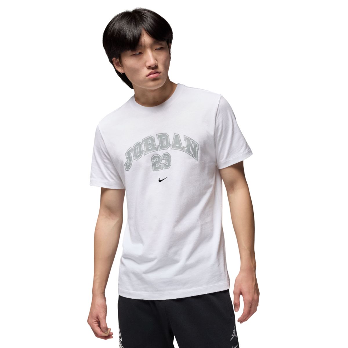 NIKE - Camiseta Nike M J Mvp Wm Ss Crew Hombre -Blanco