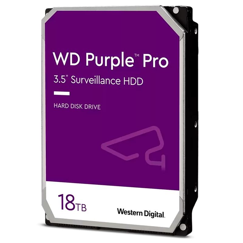 WESTERN DIGITAL - Disco Duro PC Western Digital 18TB Purple Pro DVR