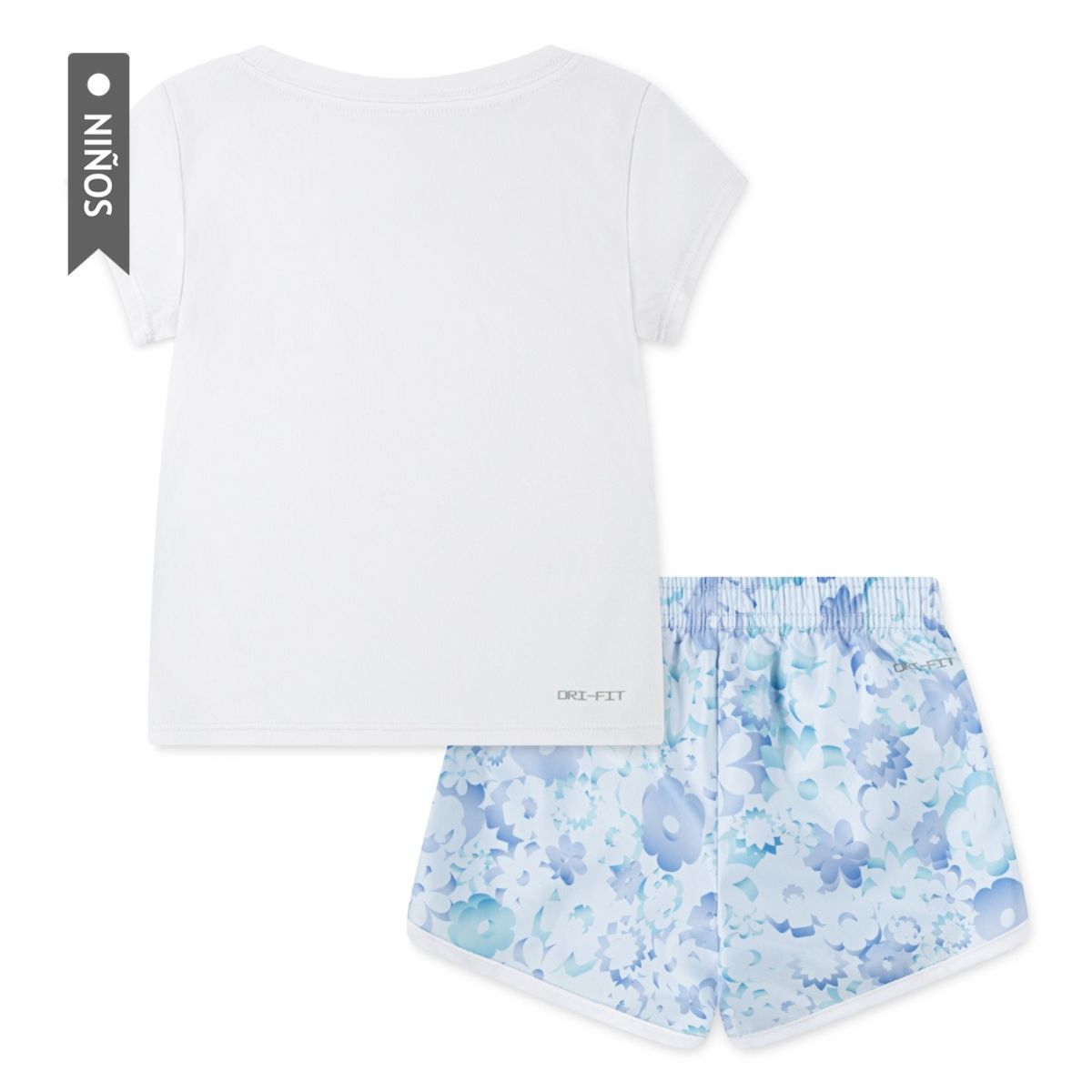 NIKE - Conjunto Nike Flow-Ral Aop Sprinter Set Niña-Blanco/Azul