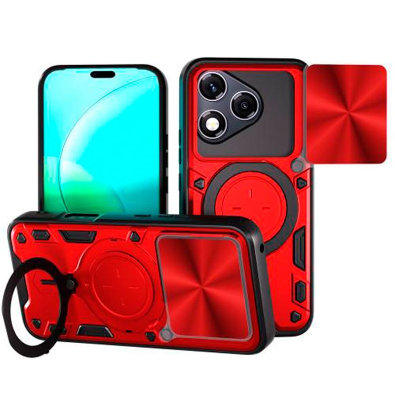 GENERICO - Estuche Protección Camara compatible con honor 400 lite rojo