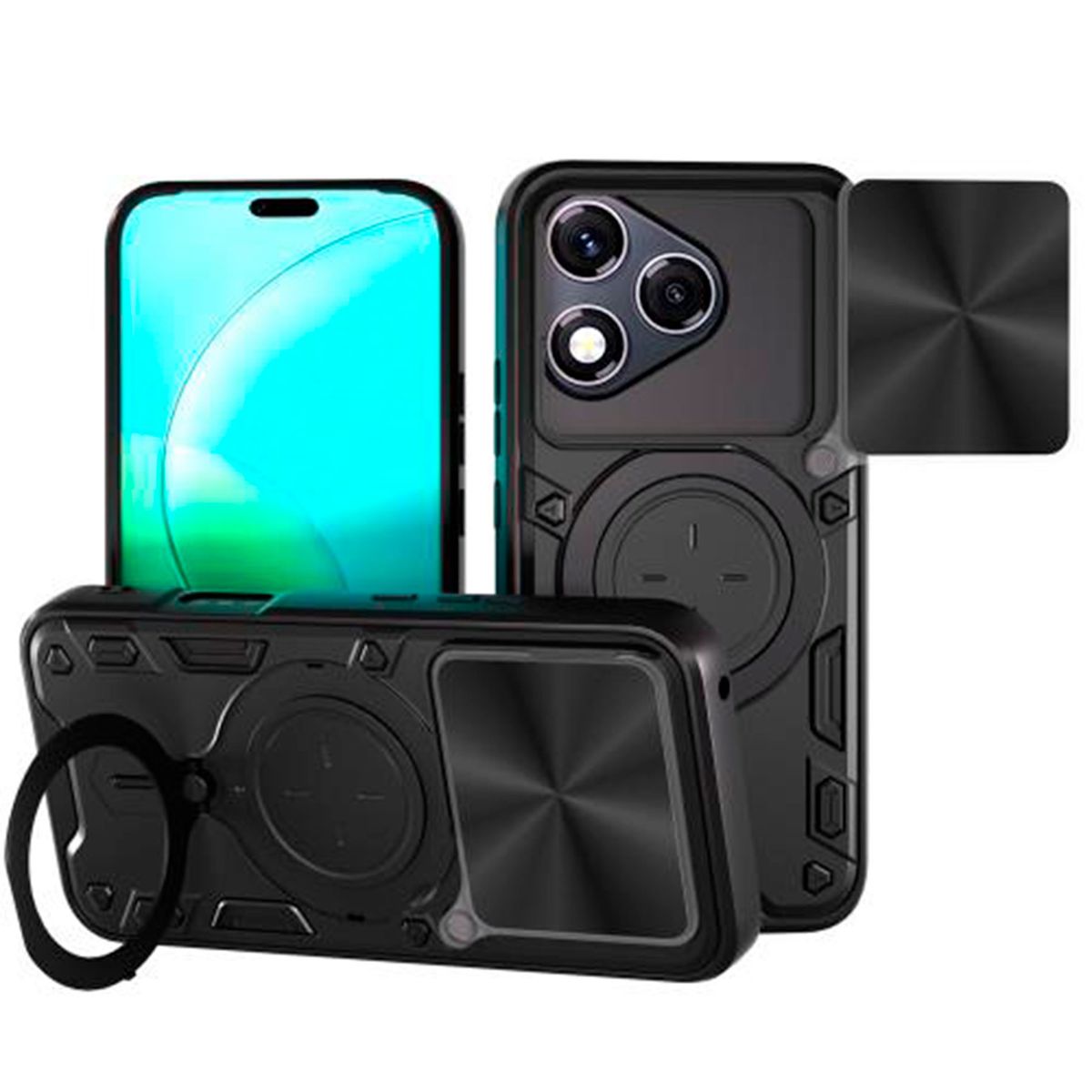 GENERICO - Estuche Protección Camara compatible con honor 400 lite negro