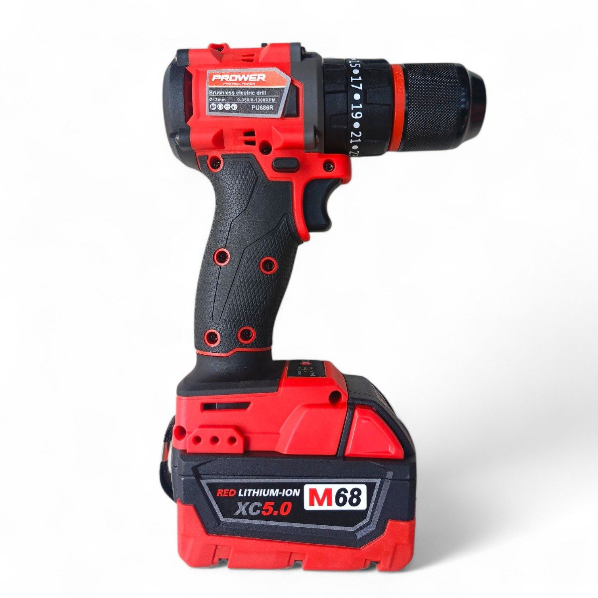 PROTOOL - Taladro Inalámbrico 12 Percutor 68v Profesional