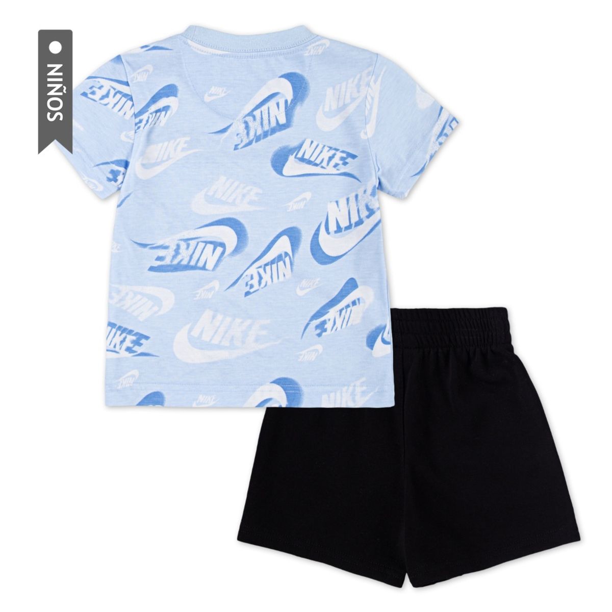 NIKE - Conjunto Nike B Nsw On The Move Aop Ft S Niño-Azul/Negro