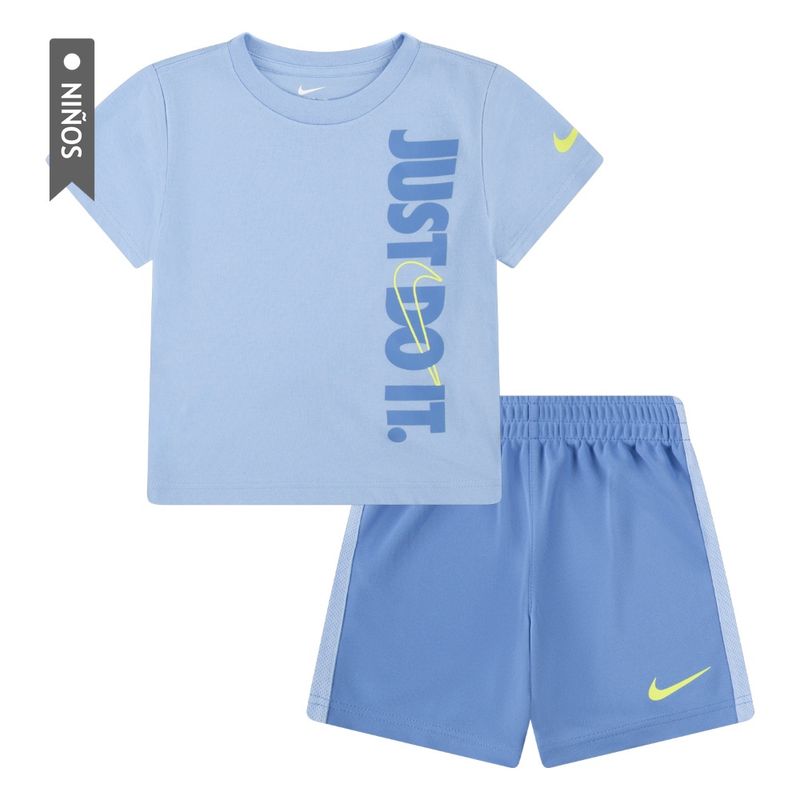NIKE - Conjunto Nike Jdi Top And Short Set Niño-Azul