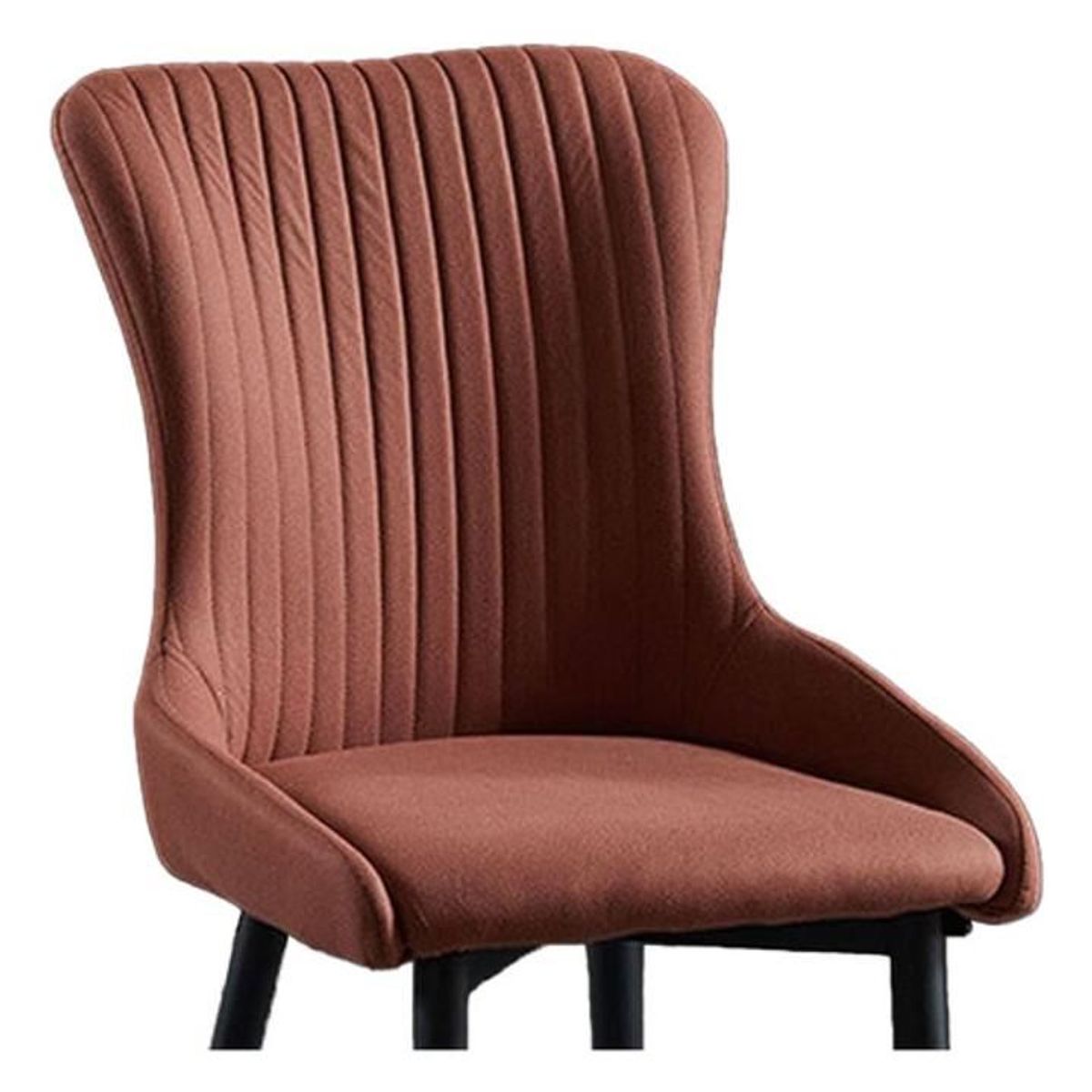 DIMATEX LEON - Set X2 Silla Decorativa Sala Comedor Dormitorio Refhans NegroRojo