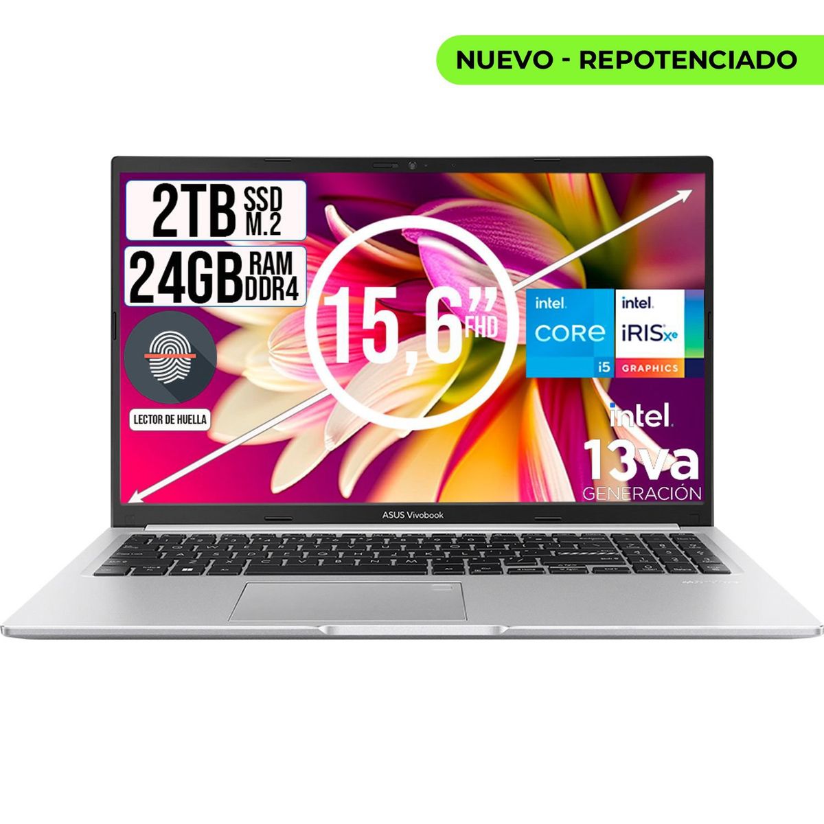 ASUS - Portátil Asus Vivobook Intel Core i5 2TB SSD 24GB RAM 156
