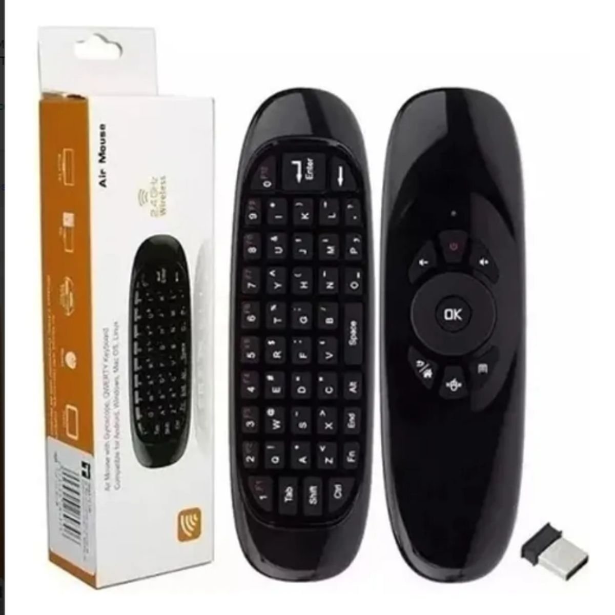GENERICO - Teclado Smart tv Control Remoto Inalámbrico Air Mouse