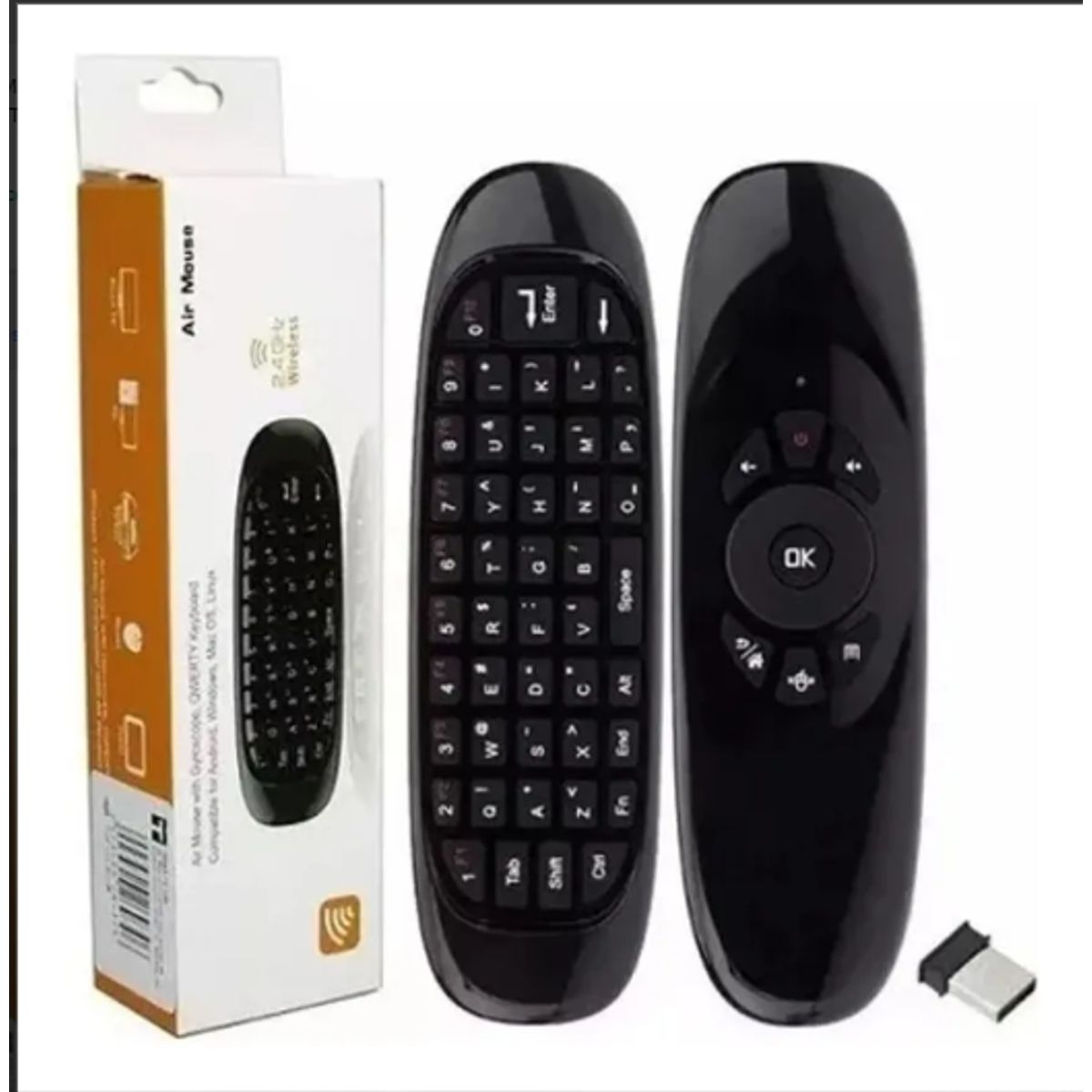 GENERICO - Teclado Smart tv Control Remoto Inalámbrico Air Mouse