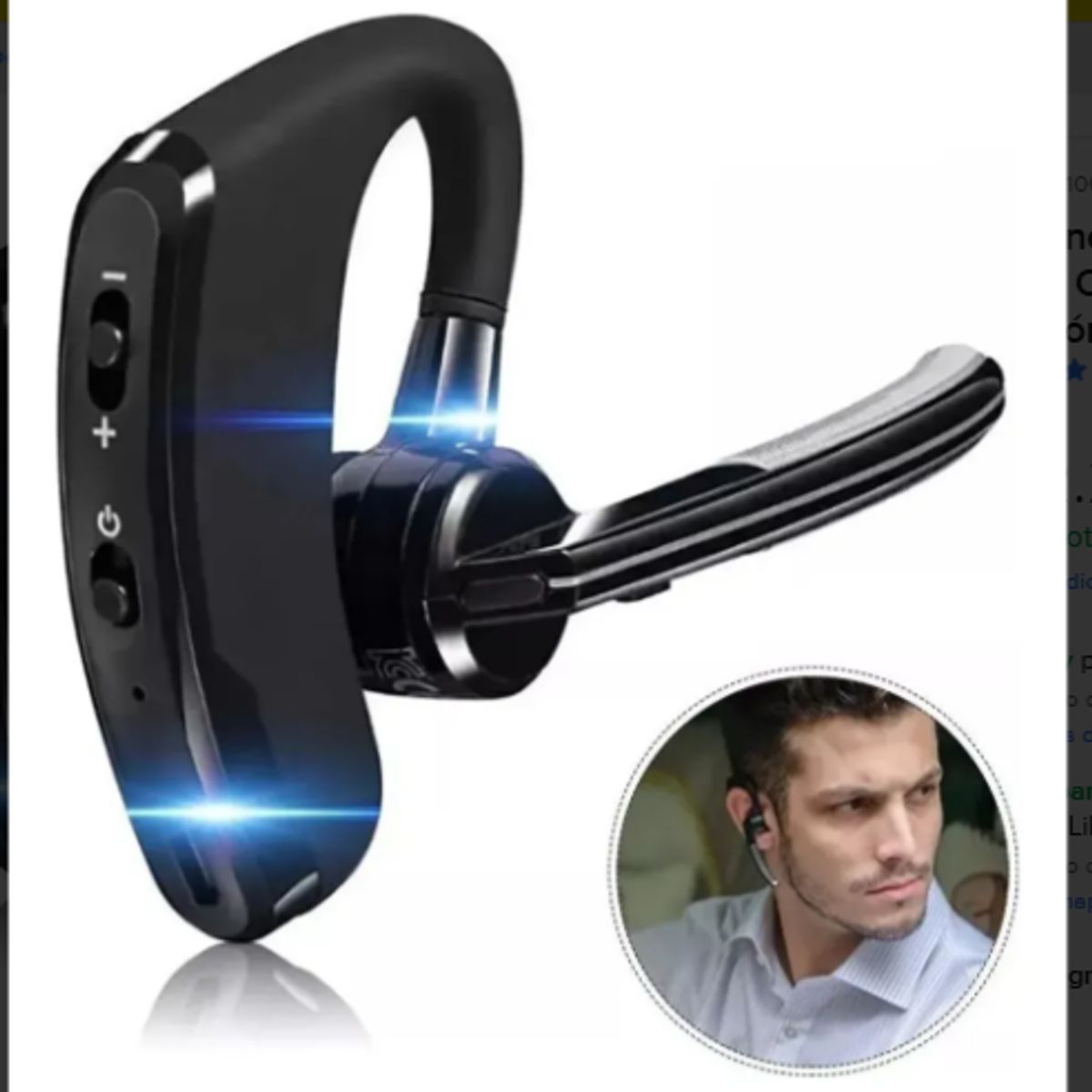 GENERICO - Audifonos Manos Libres Auricular Bluetooth Micrófono De Voz