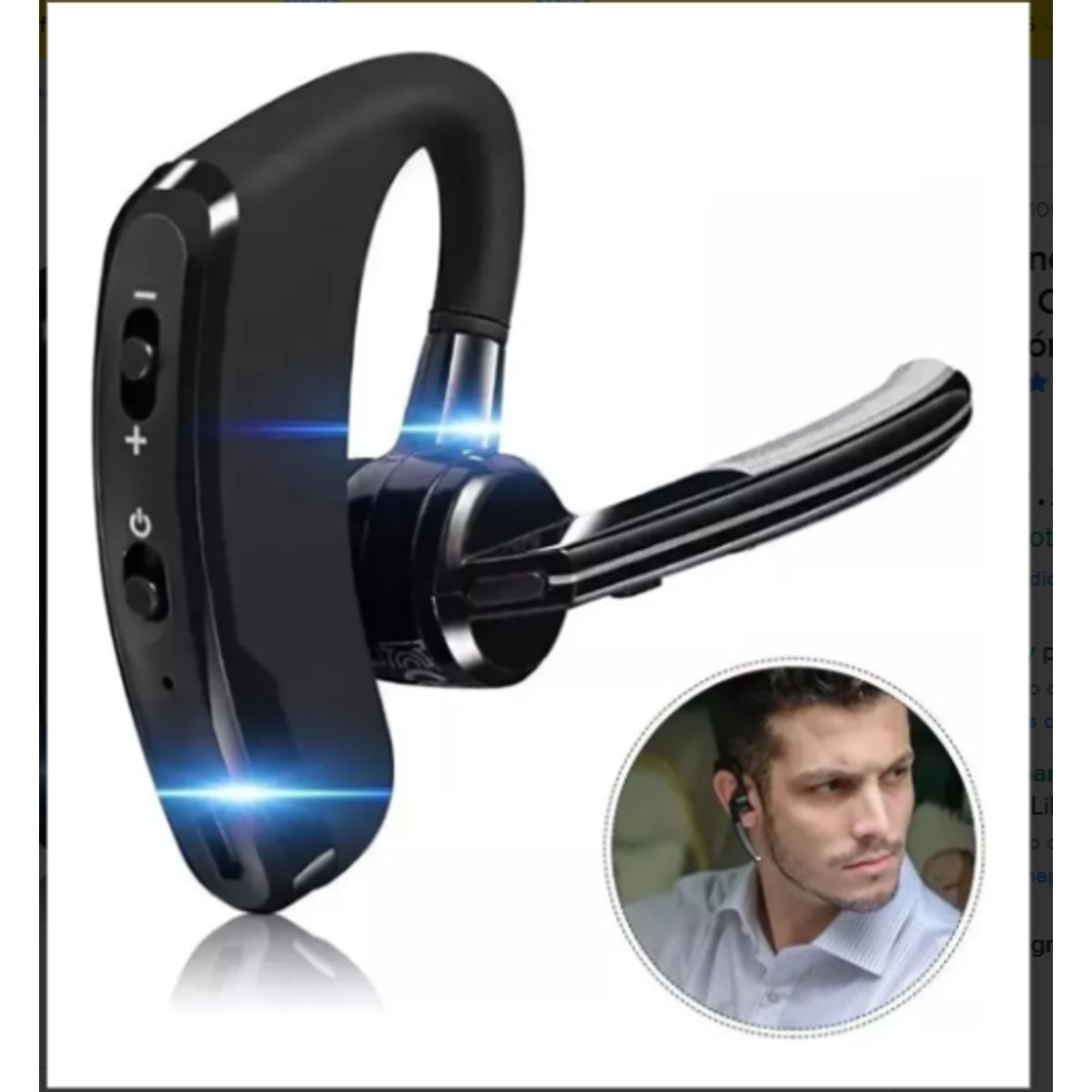 GENERICO - Audifonos Manos Libres Auricular Bluetooth Micrófono De Voz