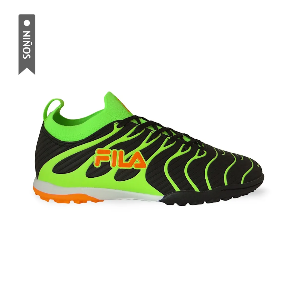 FILA - Zapatillas Fila Hyperflex Turf Niño-Negro