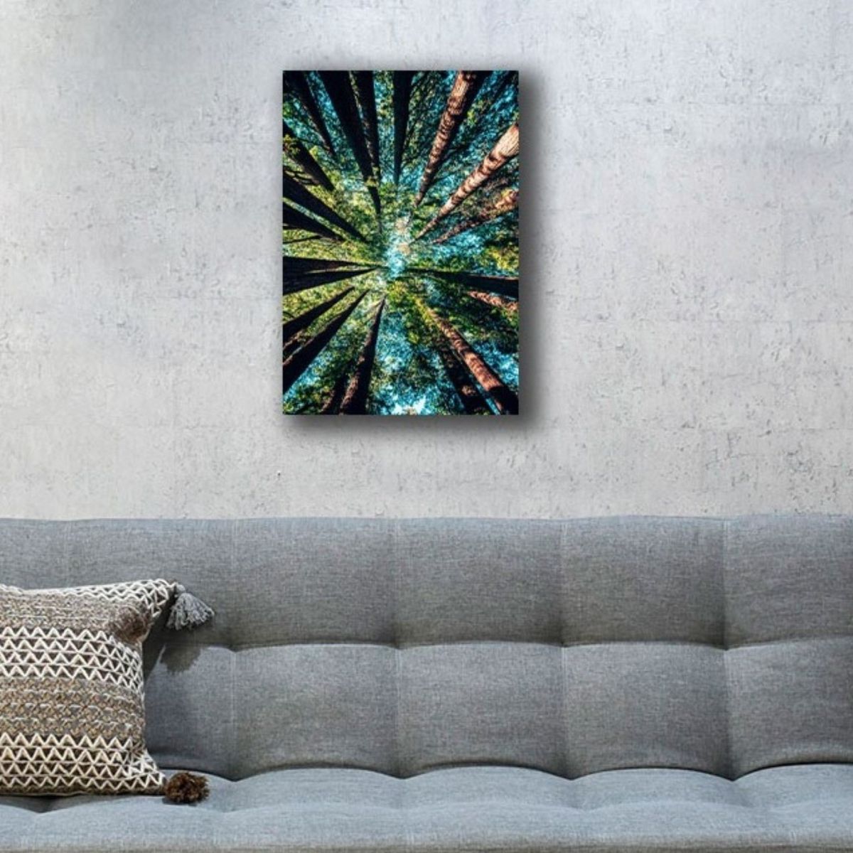 VENECIA - Cuadro Bosque M 70x45 cm - Colores Vivos impresion en Tela Poliester