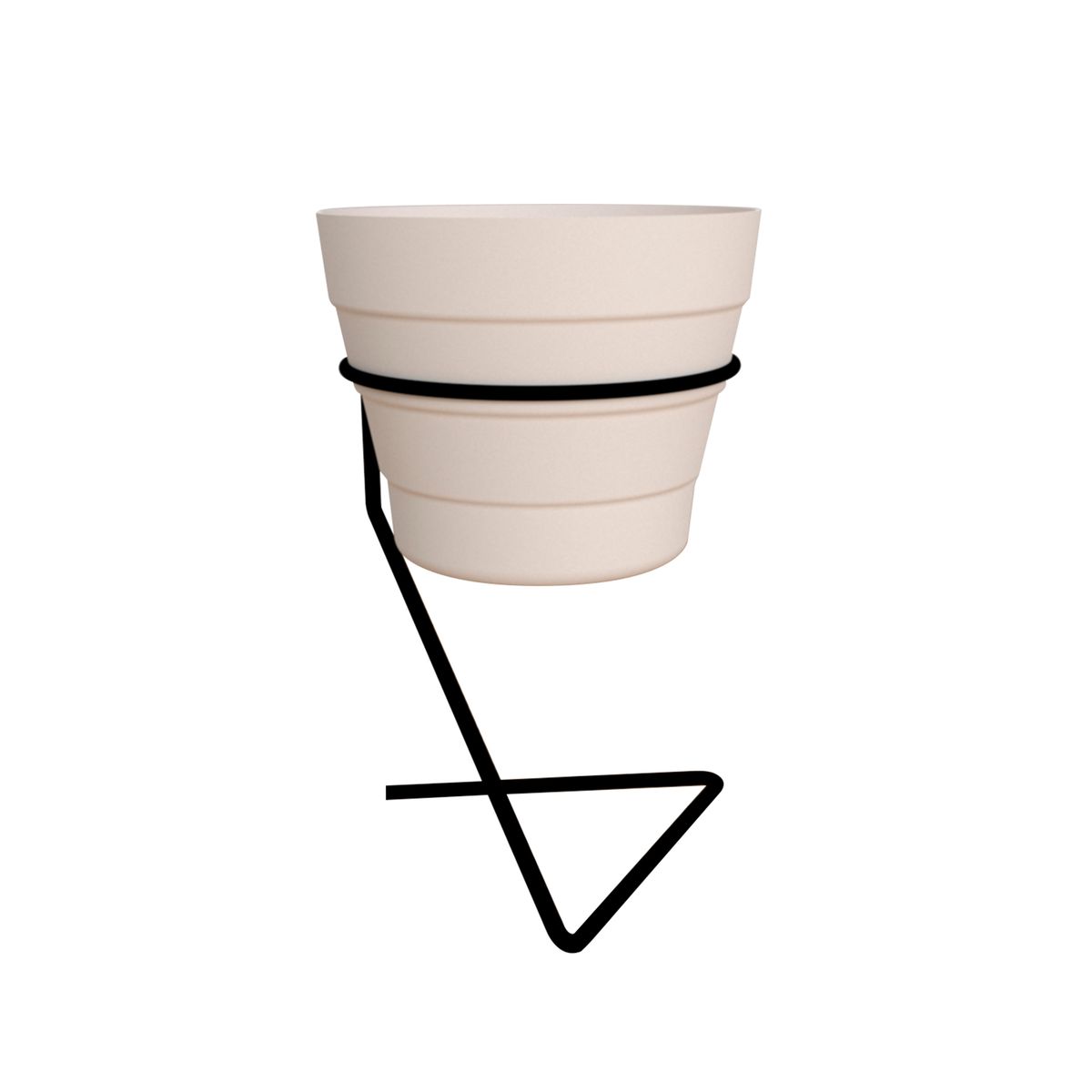 REJIPLAS - Mini Matero Triangular Plastificado Negro