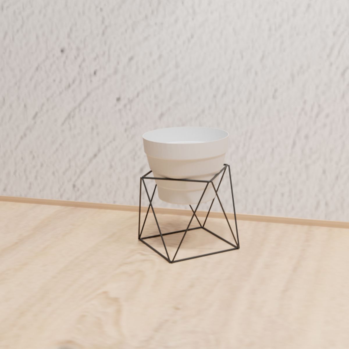 REJIPLAS - MATERA GEOMETRICA PEQUEÑA PLASTIFICADO NEGRO