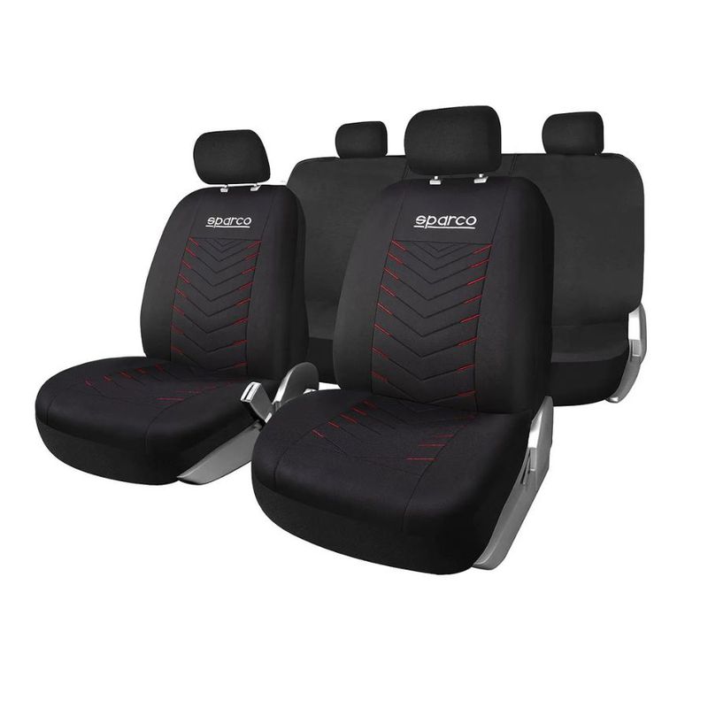 SPARCO - Set Fundas Cubreasiento Universal 11Pzs PES Sparco SPS468RD