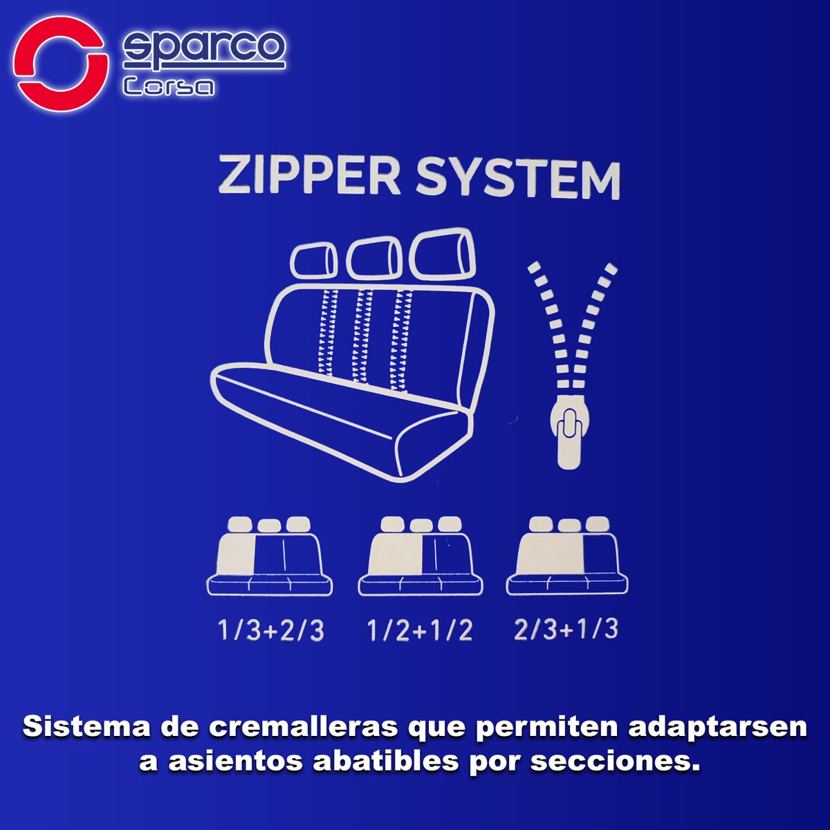 SPARCO - Set Fundas Cubreasiento Universal 11 Piezas Sparco SPS468RD