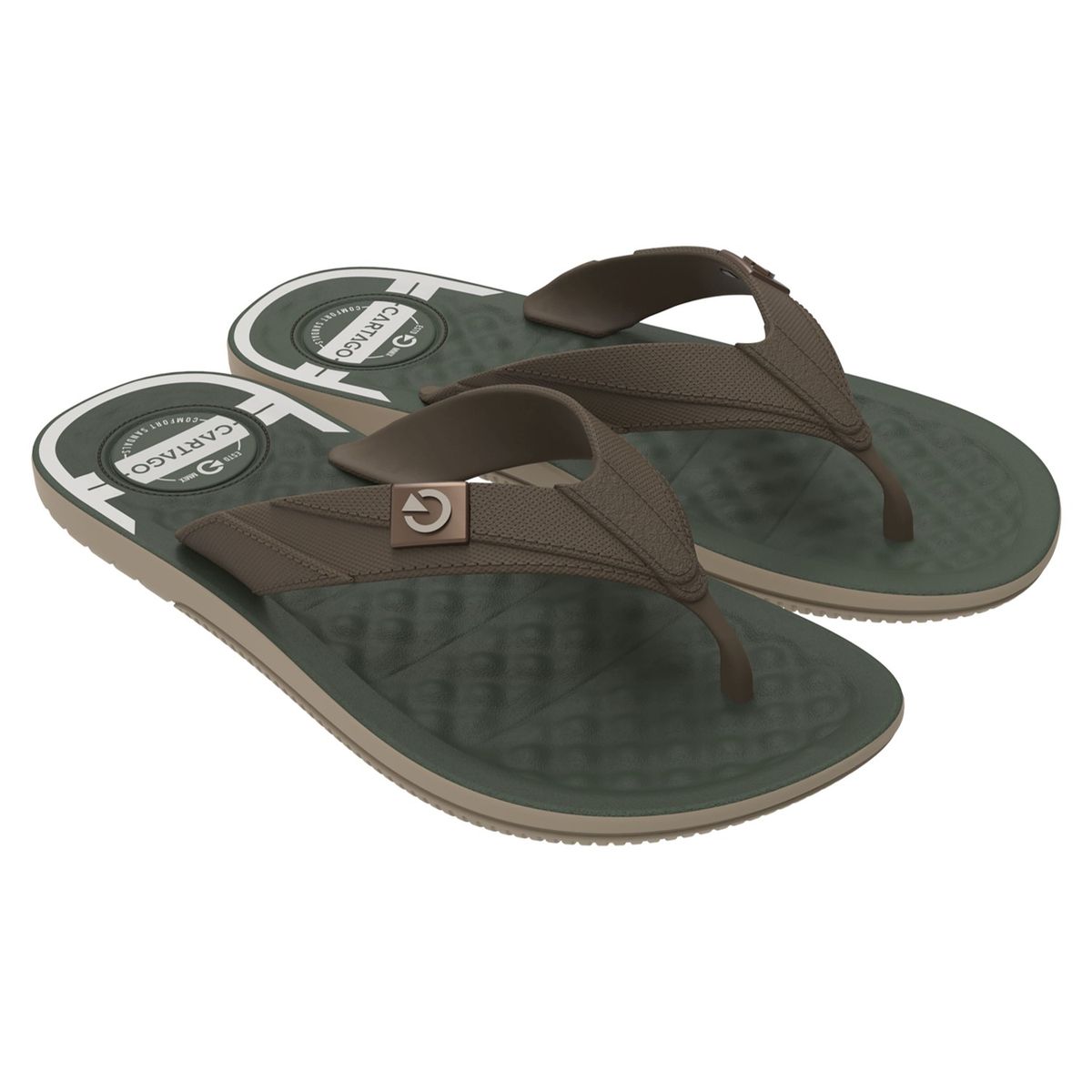 CARTAGO - SANDALIAS VERDE HOMBRE CARTAGO ARIZONA THONG AD 12212-BL200