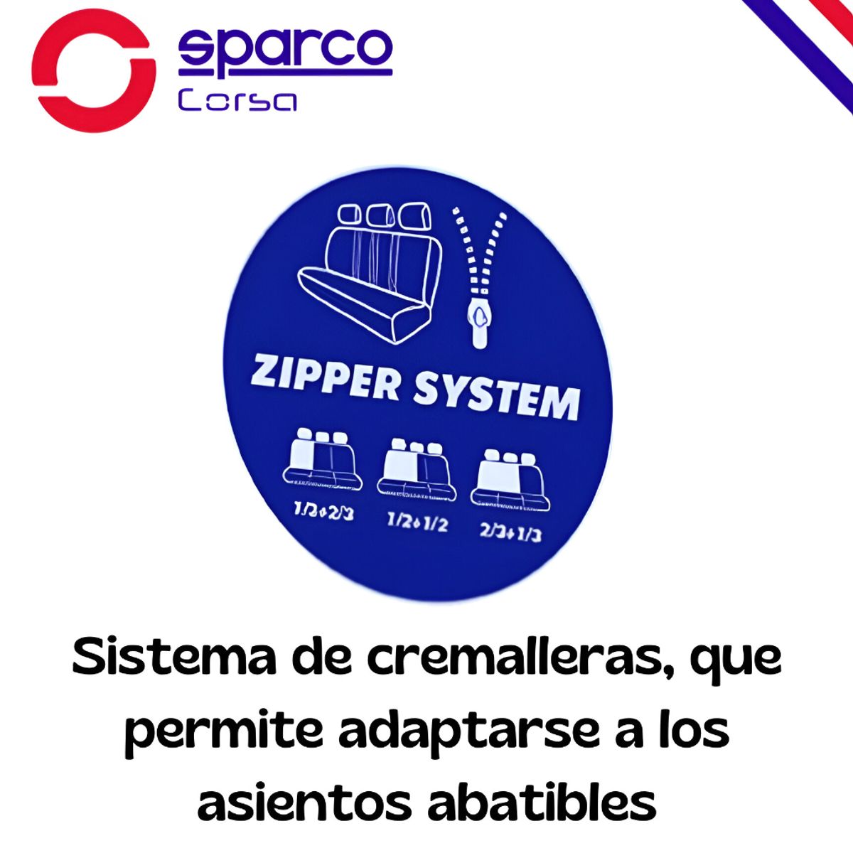 SPARCO - Set Fundas Cubreasiento Universal 11Pzs PES Sparco SPS468GR