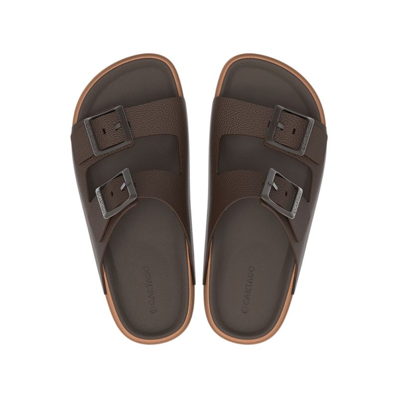 CARTAGO - SANDALIAS MARRON HOMBRE CARTAGO MILAO PLUS SLIDE AD 12501-BM831