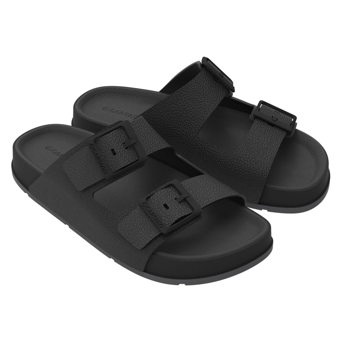 CARTAGO - SANDALIAS NEGRO HOMBRE CARTAGO MILAO PLUS SLIDE AD 12501-BM835