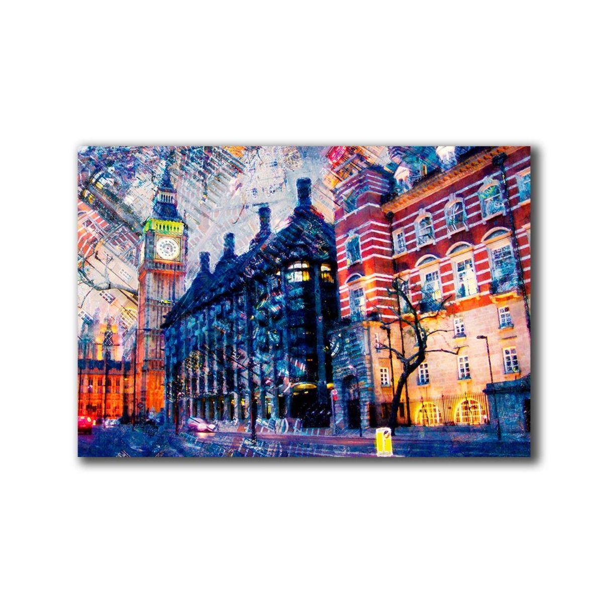 VENECIA - Cuadro Calle Londres M 70x45 cm - impresion en Tela Poliester
