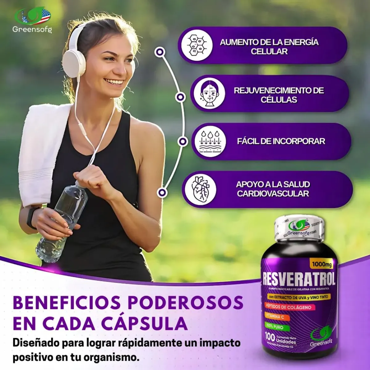 NATURAL ENERGY PRODUCTS - Resveratrol Americano Puro x2