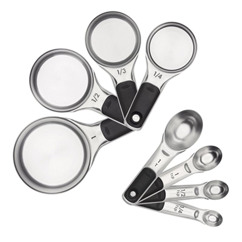 OXO - CUCHARAS MEDIDORAS OXO JUEGO DE 8 PIEZAS EN ACERO INOXIDABLE