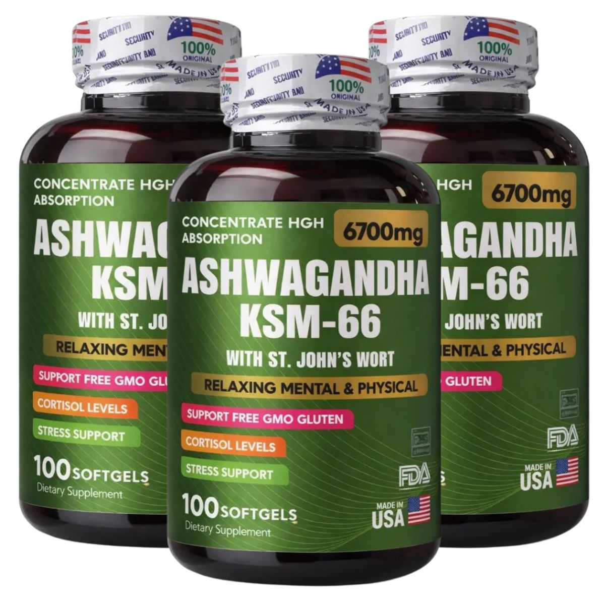 NATURAL ENERGY PRODUCTS - Ashwagandha Americana Organica x3