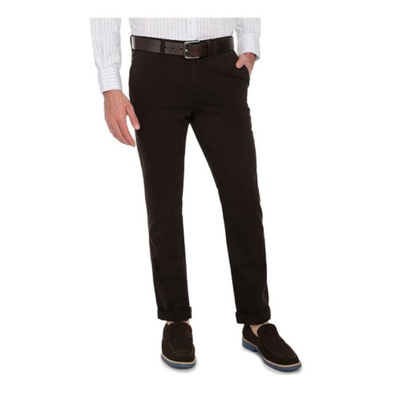 LEC LEE - Pantalón Negro Clásico Real Fit Lec Lee 38