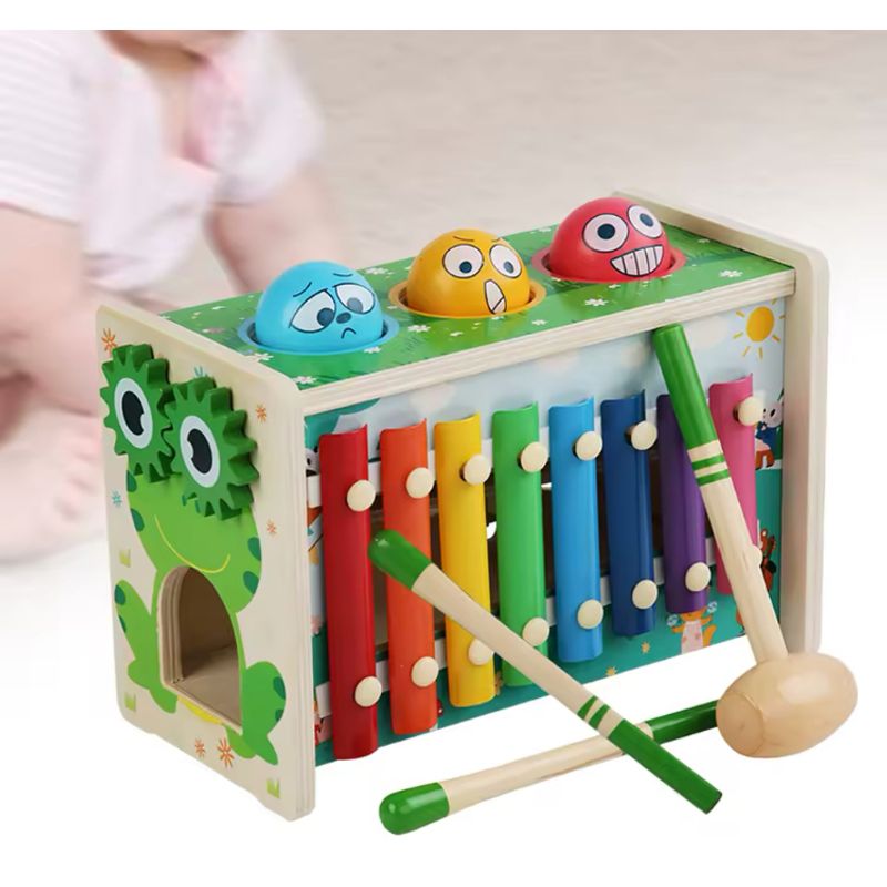 STALION - Juego Didáctico Montessori Martillo Y Xilófono Para Niños