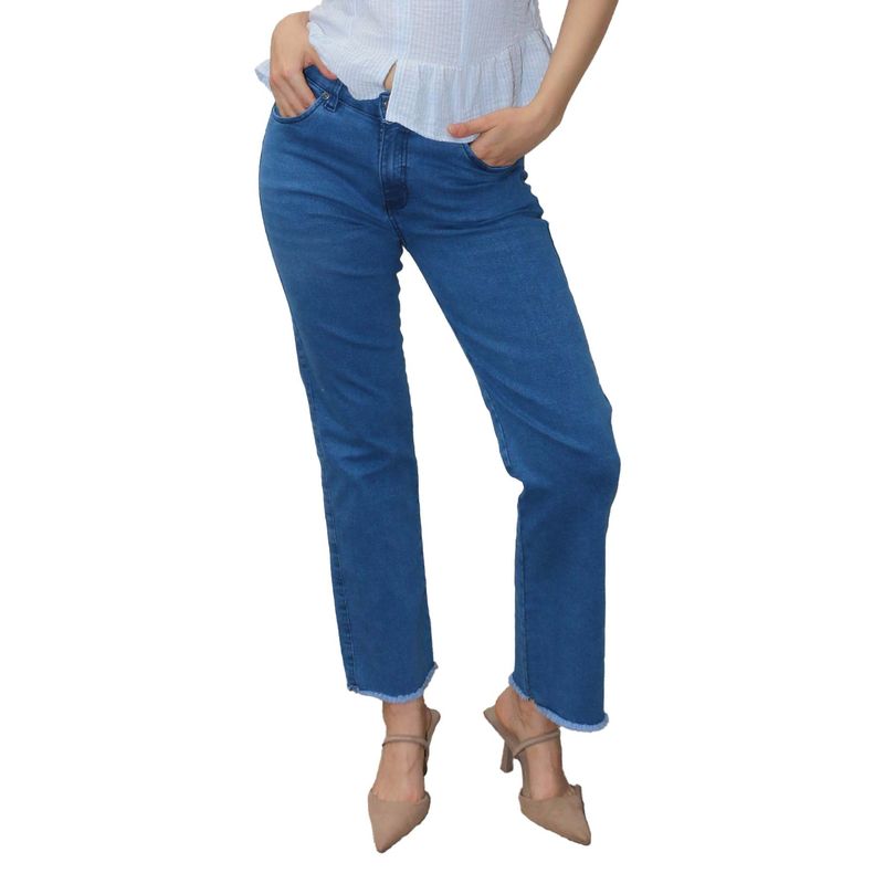 L Y H - Jean Para Mujer Azul Marca L&H