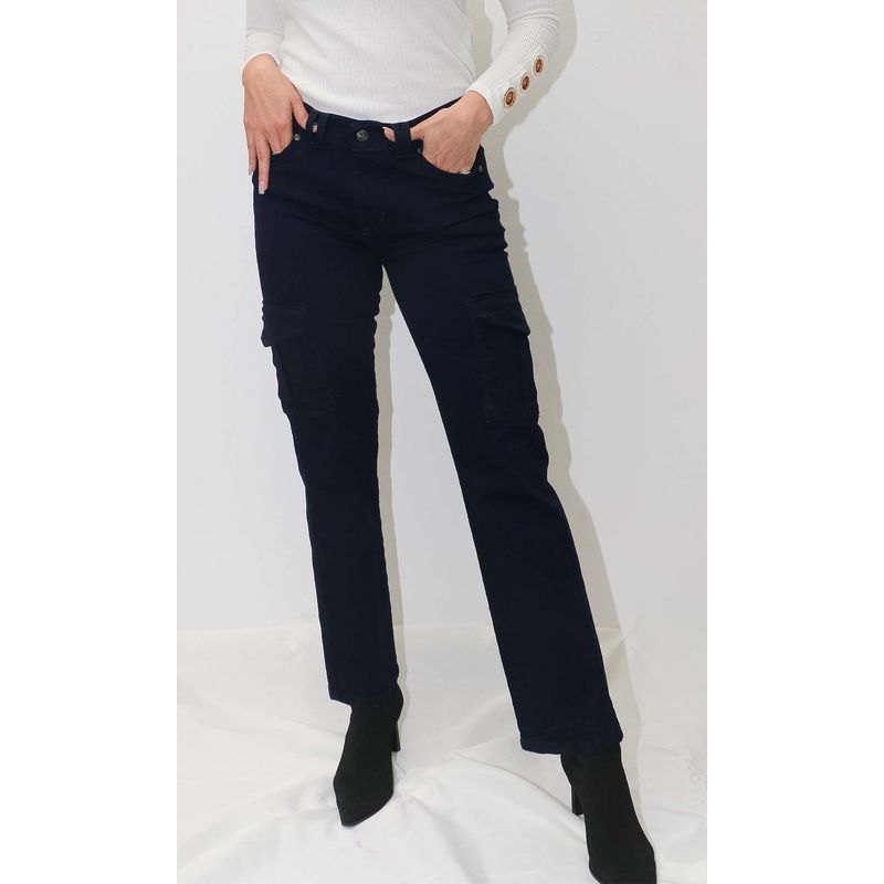 L Y H - Jean Para Mujer Negro Marca L&H