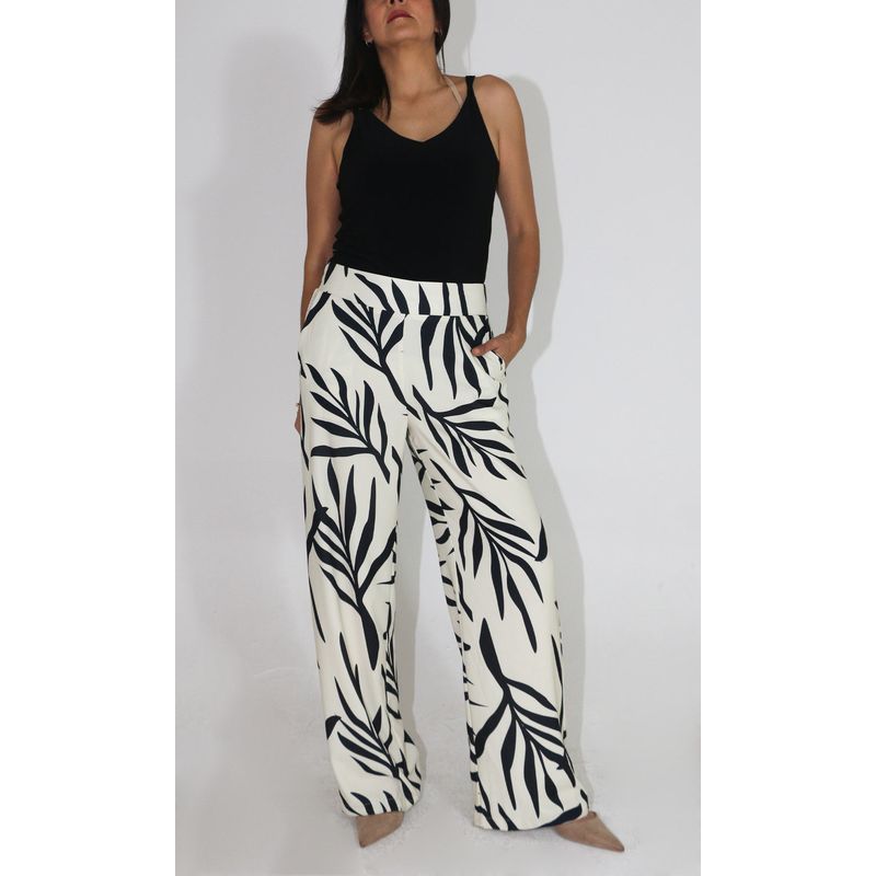 L Y H - Pantalon Para Mujer Negro Marca L&H