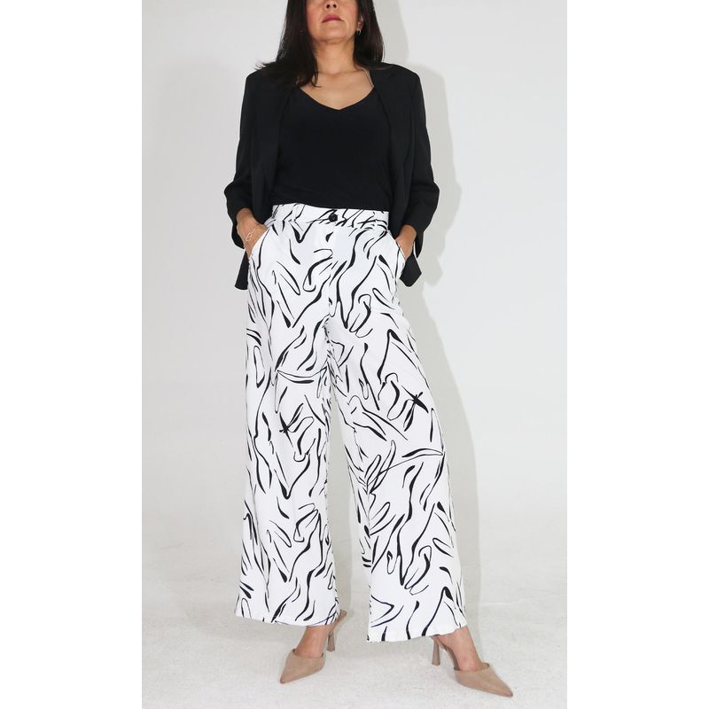 L Y H - Pantalon Para Mujer Blanco Marca L&H